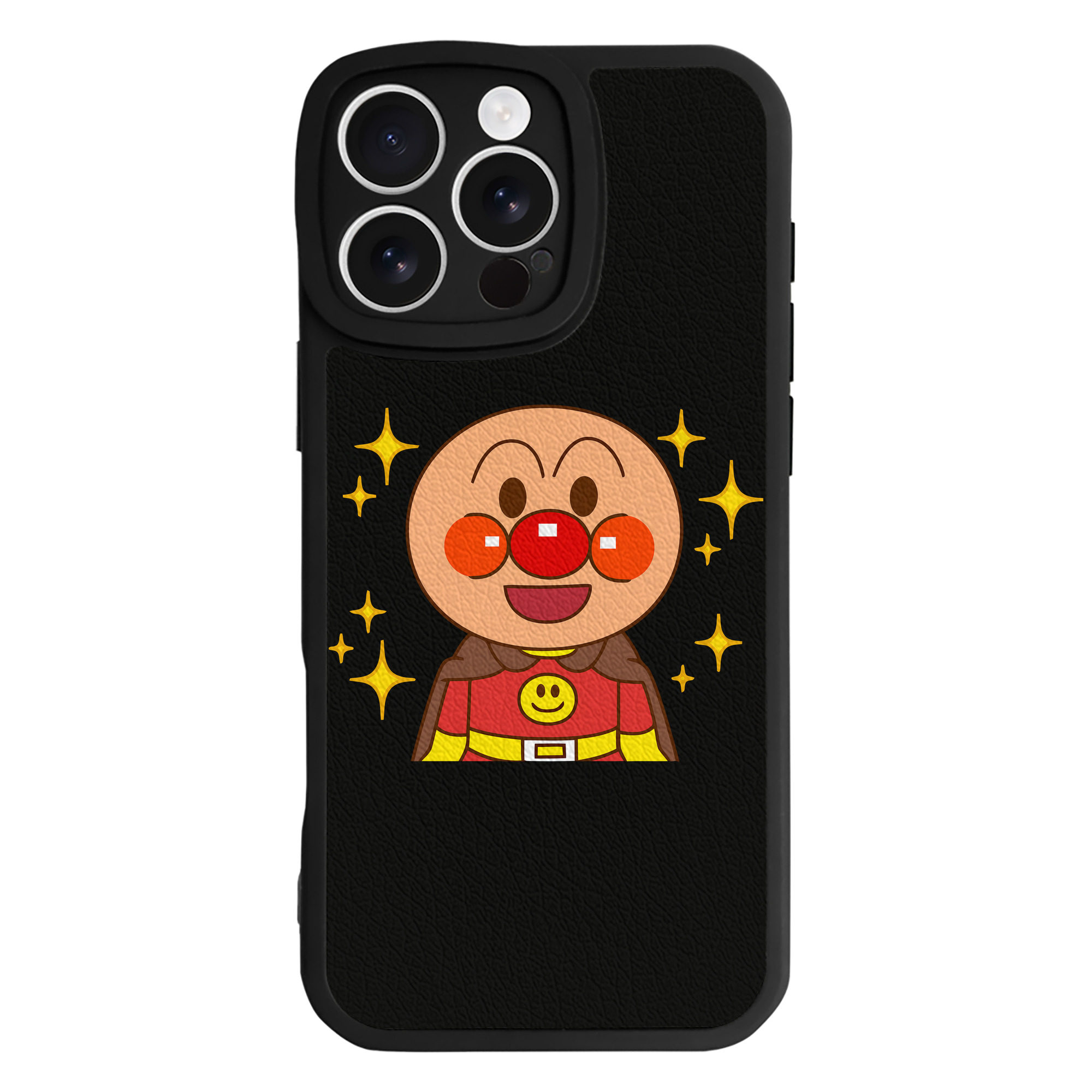 （画像用） アンパンマン Anpanman 【iPhone 16シリーズ対応】シリコンスマホケース（レザー調） 材質：シリコン